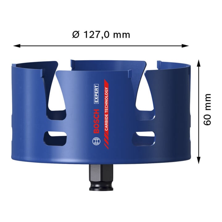 Bosch EXPERT Construction Material Power Change Plus gatenzaag, 127 x 60 mm
