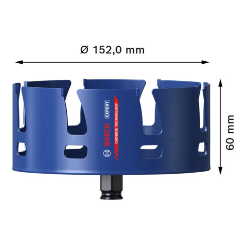 Bosch EXPERT Construction Material Power Change Plus gatenzaag, 152 x 60 mm