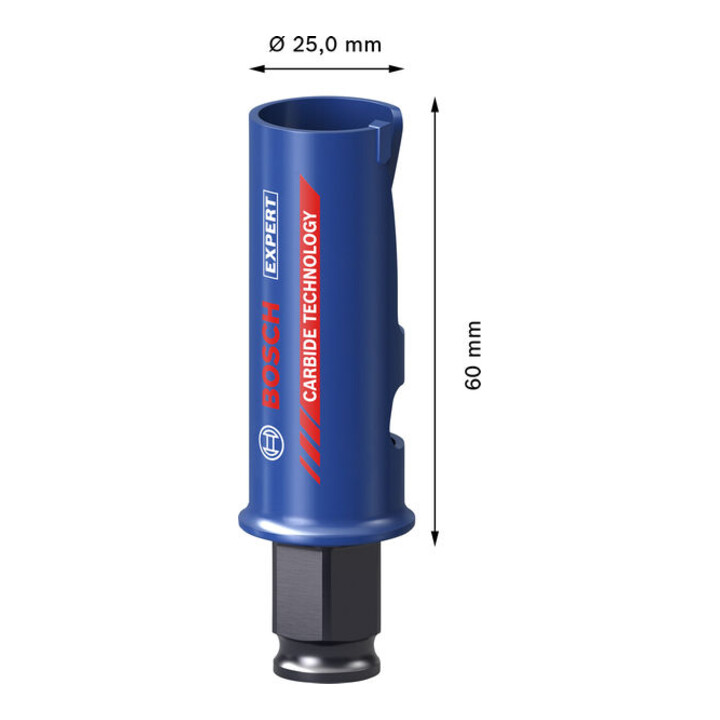 Bosch EXPERT Construction Material Power Change Plus gatenzaag, 25 x 60 mm