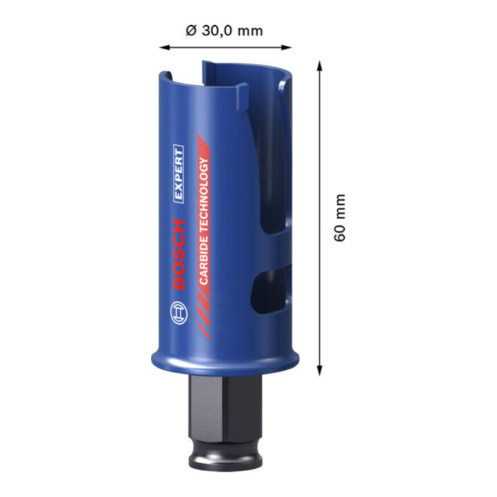 Bosch EXPERT Construction Material Power Change Plus gatenzaag, 30 x 60 mm