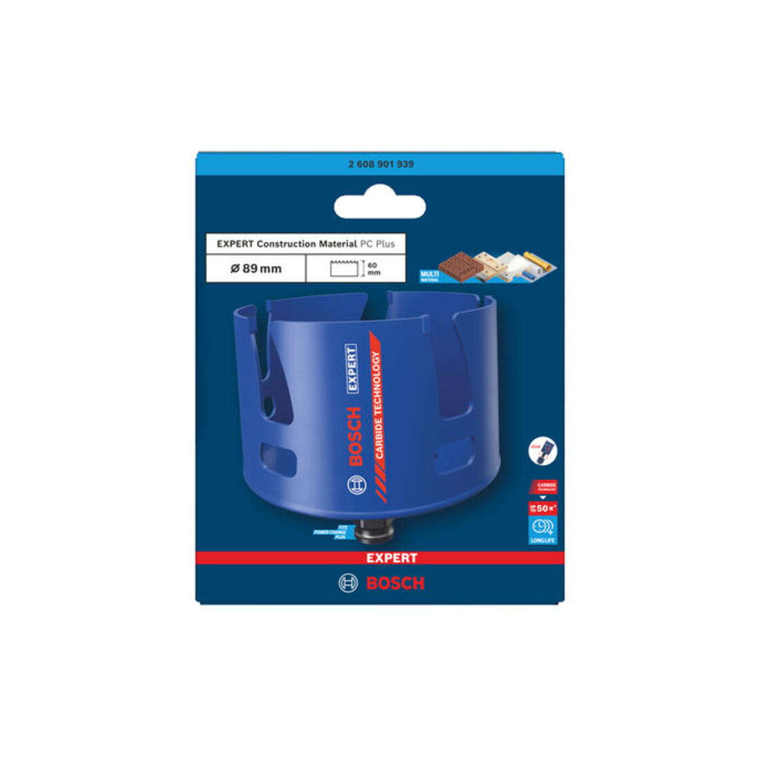 Bosch EXPERT Construction Material Power Change Plus gatenzaag, 92 x 60 mm