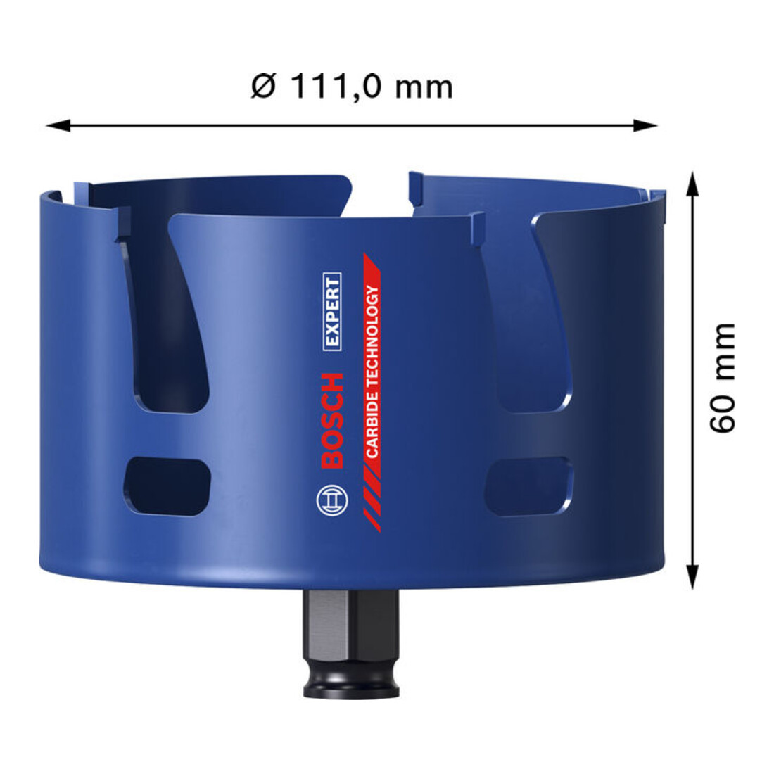 Bosch EXPERT Construction Material Power Change Plus Lochsäge, 111 x 60 mm