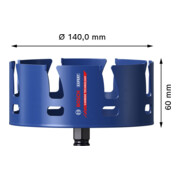 Bosch EXPERT Construction Material Power Change Plus Lochsäge, 140 x 60 mm-4