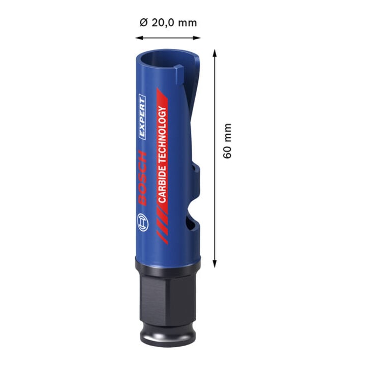 Bosch EXPERT Construction Material Power Change Plus Lochsäge, 20 x 60 mm