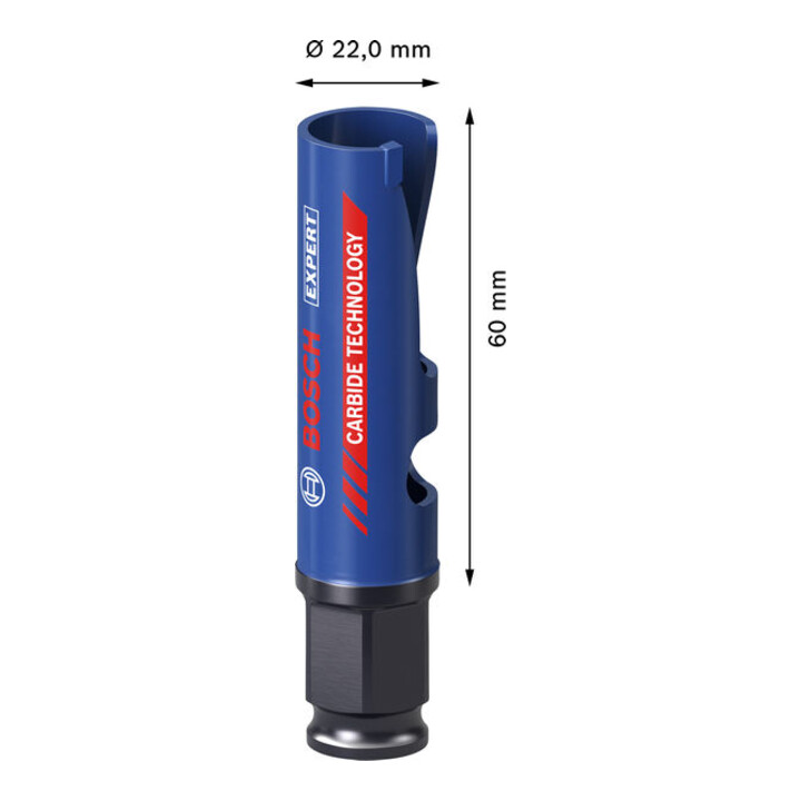 Bosch EXPERT Construction Material Power Change Plus Lochsäge, 22 x 60 mm