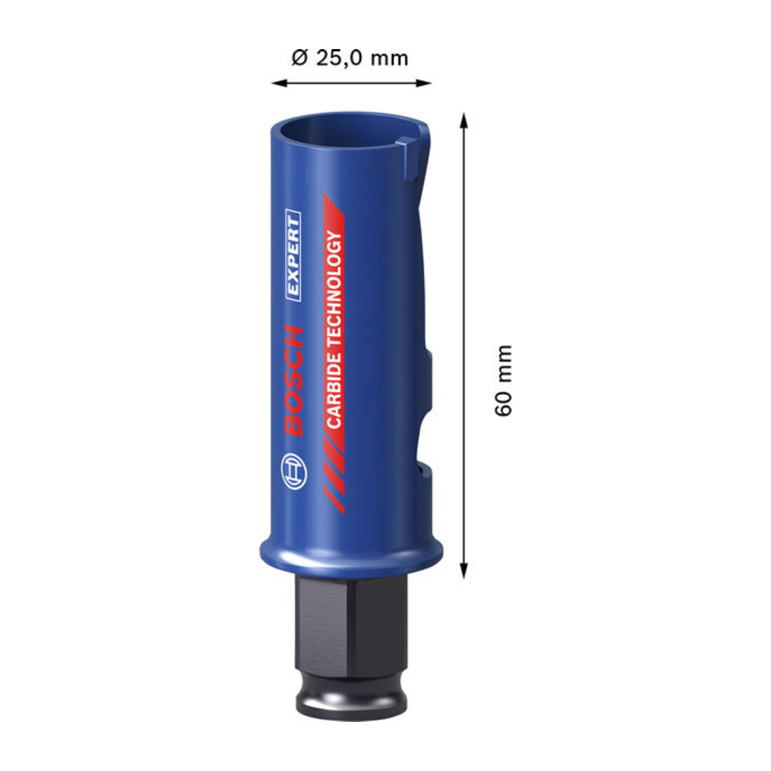 Bosch EXPERT Construction Material Power Change Plus Lochsäge, 25 x 60 mm