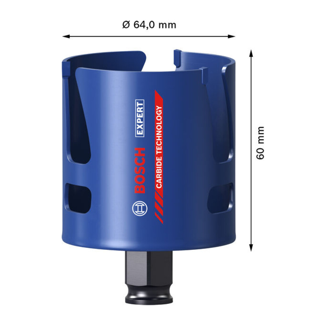 Bosch EXPERT Construction Material Power Change Plus Lochsäge, 64 x 60 mm