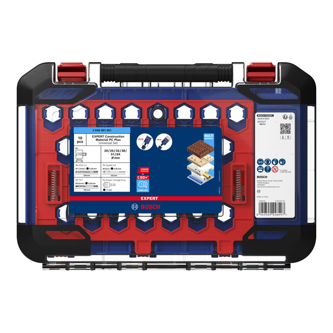 Bosch EXPERT Construction Material Power Change Plus-Lochsägen-Set, 10-tlg.