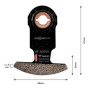 Bosch EXPERT Corner Blade MATI 68 RD4 Blat für Multifunktionswerkzeuge 68 x 10mm für oszillierende Multifunktionswerkzeuge