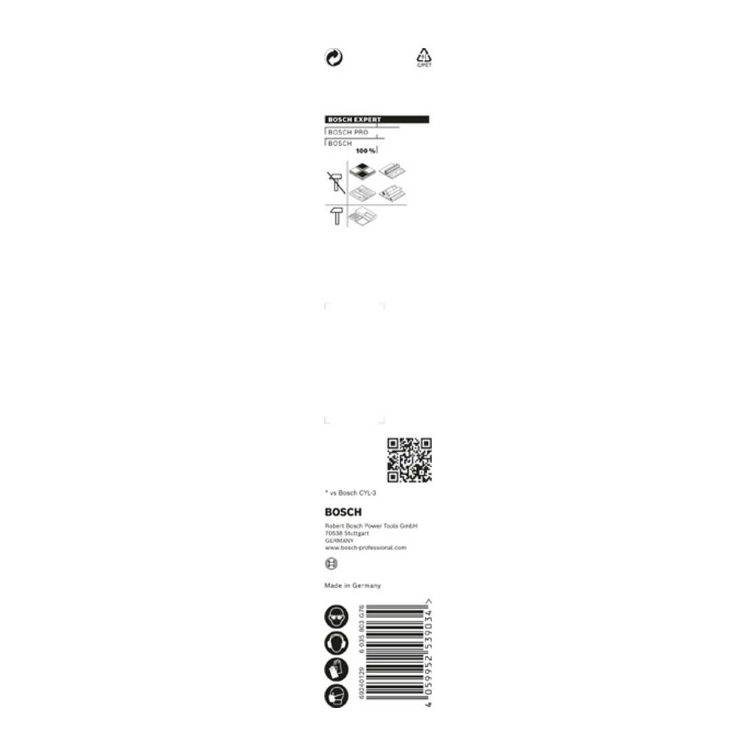 Bosch EXPERT CYL-9 MultiConstruction Bohrer 5,5 x 100 x 150mm d 4,5mm für Dreh- und Schlagbohrer