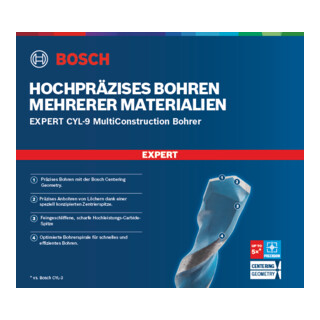 Bosch EXPERT MultiConstruction CYL-9 Bohrer