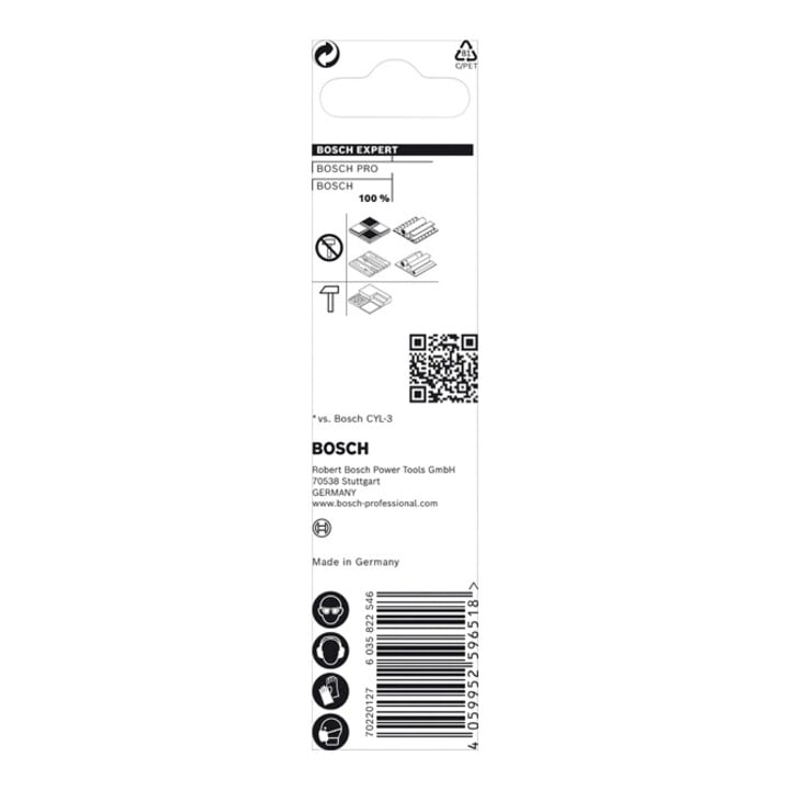 Bosch EXPERT CYL-9 MultiConstruction Bohrer, 8 x 200 x 250 mm, d 8 mm. Für Dreh- und Schlagbohrer