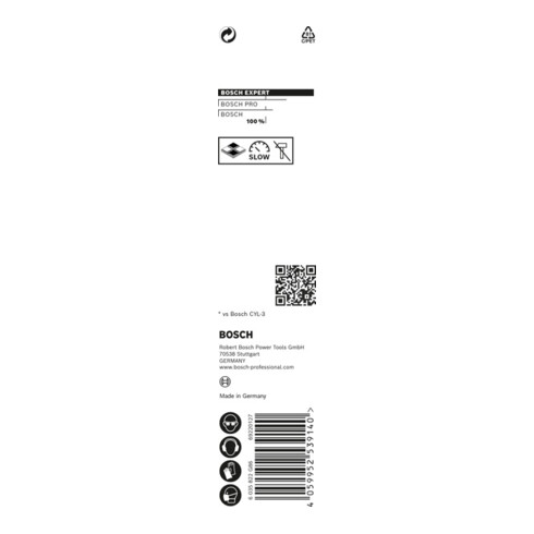 Bosch EXPERT CYL-9 MultiConstruction Bohrer 8 x 80 x 120mm d 7,2mm für Dreh- und Schlagbohrer