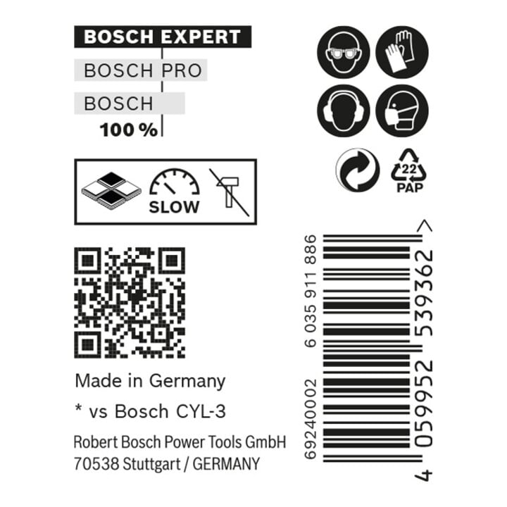 Bosch EXPERT CYL-9 MultiConstruction Bohrer 8 x 80 x 120mm d 7,2mm für Dreh- und Schlagbohrer