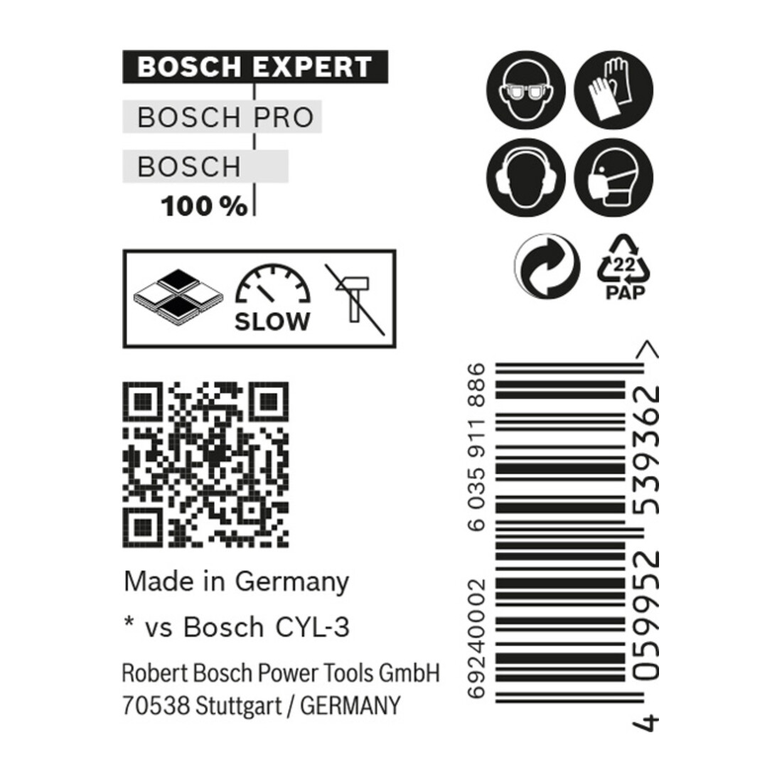 Bosch EXPERT CYL-9 MultiConstruction Bohrer 8 x 80 x 120mm d 7,2mm für Dreh- und Schlagbohrer