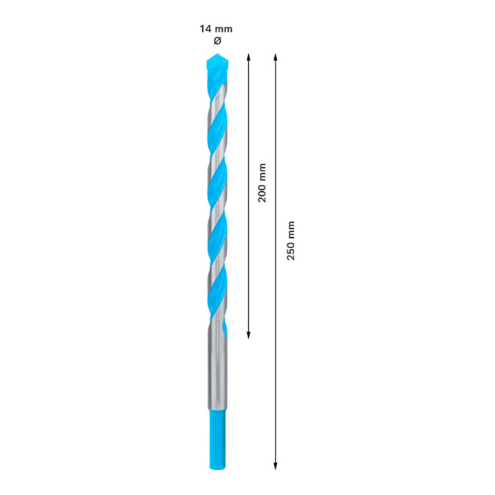 Bosch EXPERT CYL-9 MultiConstruction foret, 14 x 200 x 250 mm, d 14 mm. Pour les perceuses rotatives et à percussion