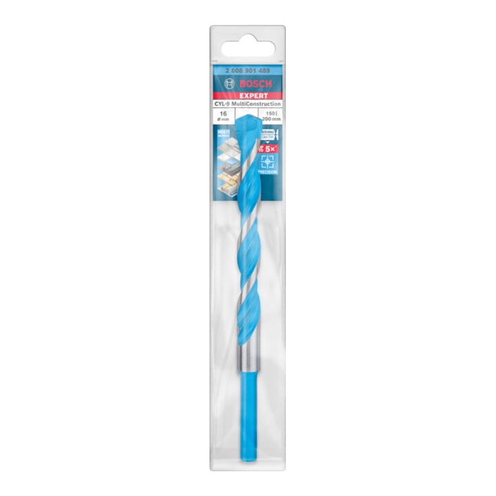 Bosch EXPERT CYL-9 MultiConstruction foret, 16 x 150 x 200 mm, d 16 mm. Pour les perceuses rotatives et à percussion