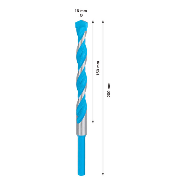 Bosch EXPERT CYL-9 MultiConstruction foret, 16 x 150 x 200 mm, d 16 mm. Pour les perceuses rotatives et à percussion