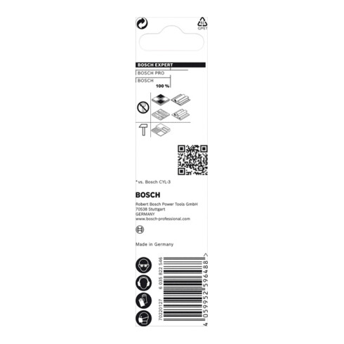 Bosch EXPERT CYL-9 MultiConstruction foret, 6 x 200 x 250 mm, d 6 mm. Pour les perceuses rotatives et à percussion