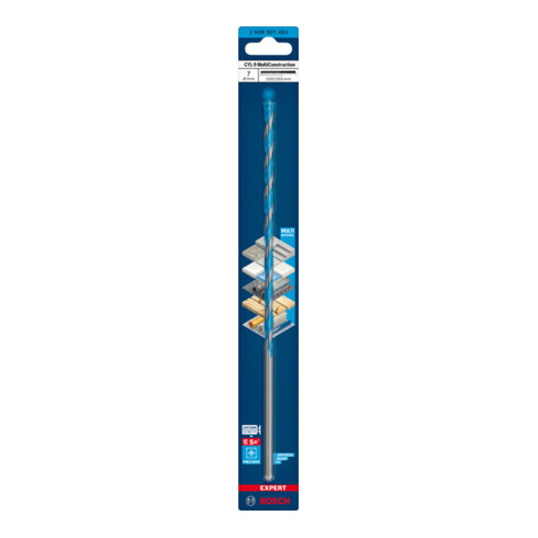 Bosch EXPERT CYL-9 MultiConstruction foret, 7 x 200 x 250 mm, d 7 mm. Pour les perceuses rotatives et à percussion