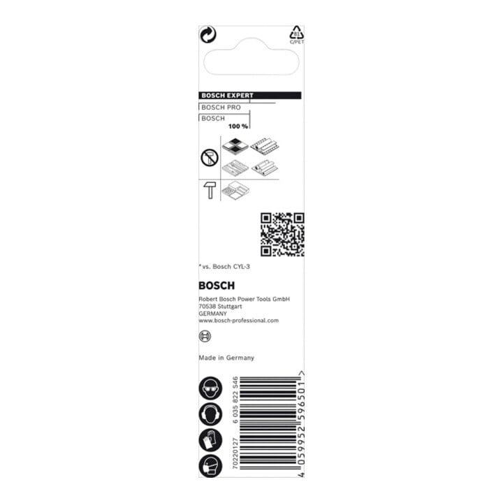 Bosch EXPERT CYL-9 MultiConstruction foret, 7 x 200 x 250 mm, d 7 mm. Pour les perceuses rotatives et à percussion