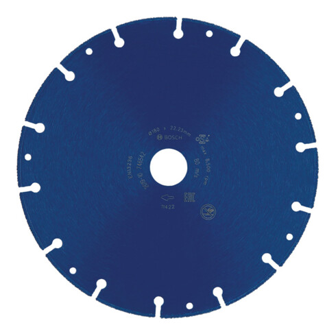 Bosch EXPERT Diamond Metal Wheel Trennscheibe 180 x 22,23mm für große Winkelschleifer mit Spannmutter