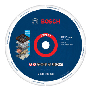 Bosch EXPERT Diamond Metal Wheel Trennscheibe 230 x 22,23mm für große Winkelschleifer mit Spannmutter