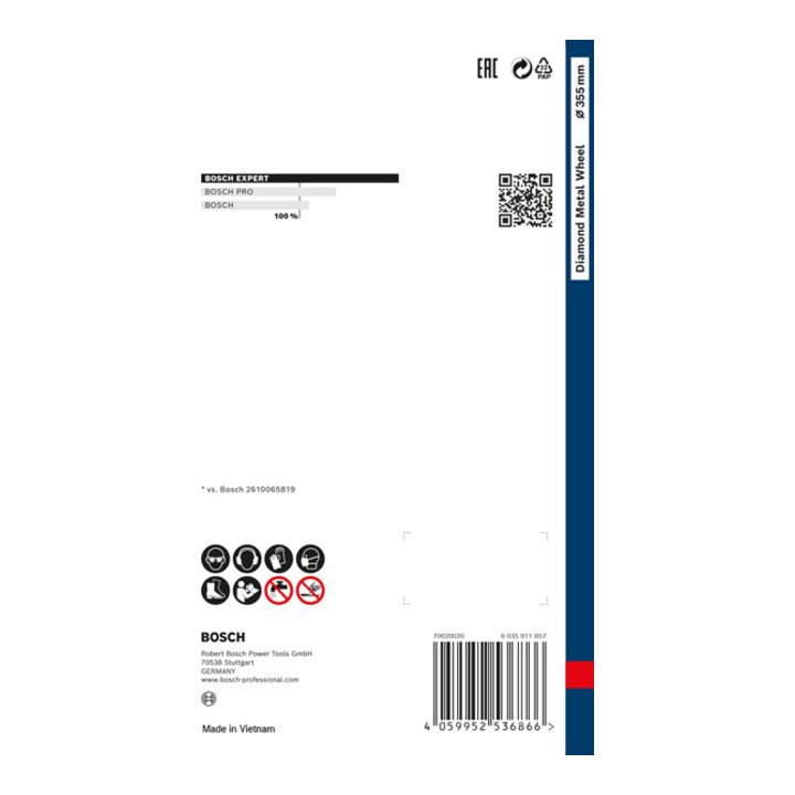 Bosch EXPERT Diamond Metal Wheel Trennscheibe 355 x 25,4mm für Benzinsägen