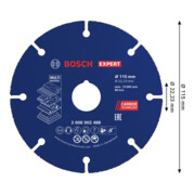 Bosch EXPERT Disco da taglio multi-materiale in carburo, 115 x 22,23 mm-4