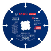Bosch EXPERT Disco da taglio multi materiale in carburo, 115 x 22,23 mm, X-Lock, 10 pezzi-4