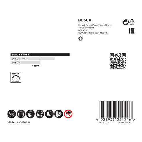 Bosch EXPERT Disque à tronçonner diamanté X-LOCK, pour petites meuleuses angulaires