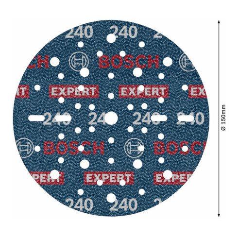 Bosch EXPERT Disque abrasif à feuilles, 150 mm, G240
