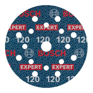 Bosch EXPERT Disque abrasif feuille, 125 mm, G120