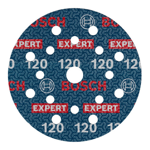 Bosch EXPERT Disque abrasif feuille, 125 mm, G120