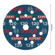 Bosch EXPERT Disque abrasif feuille, 125 mm, G120-4