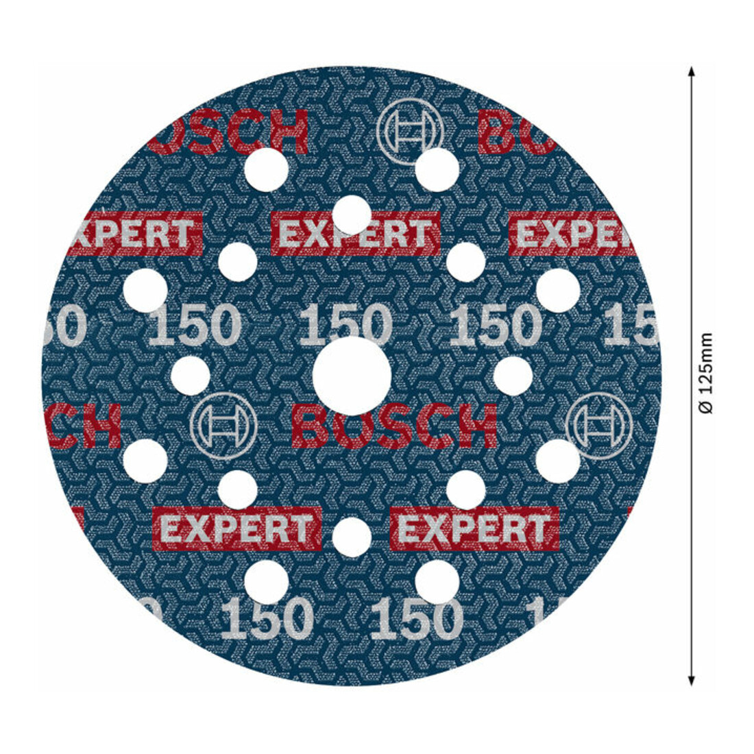 Bosch EXPERT Disque abrasif feuille, 125 mm, G150