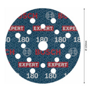 Bosch EXPERT Disque abrasif feuille, 125 mm, G180-4