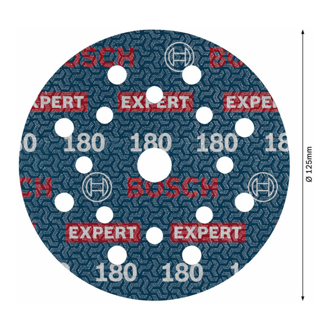Bosch EXPERT Disque abrasif feuille, 125 mm, G180