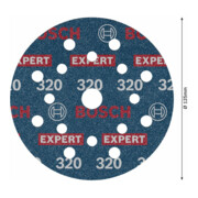 Bosch EXPERT Disque abrasif feuille, 125 mm, G320-4