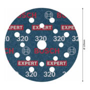 Bosch EXPERT Disque abrasif feuille, 125 mm, G320-4