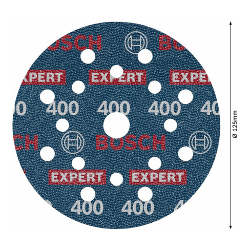 Bosch EXPERT Disque abrasif feuille, 125 mm, G400