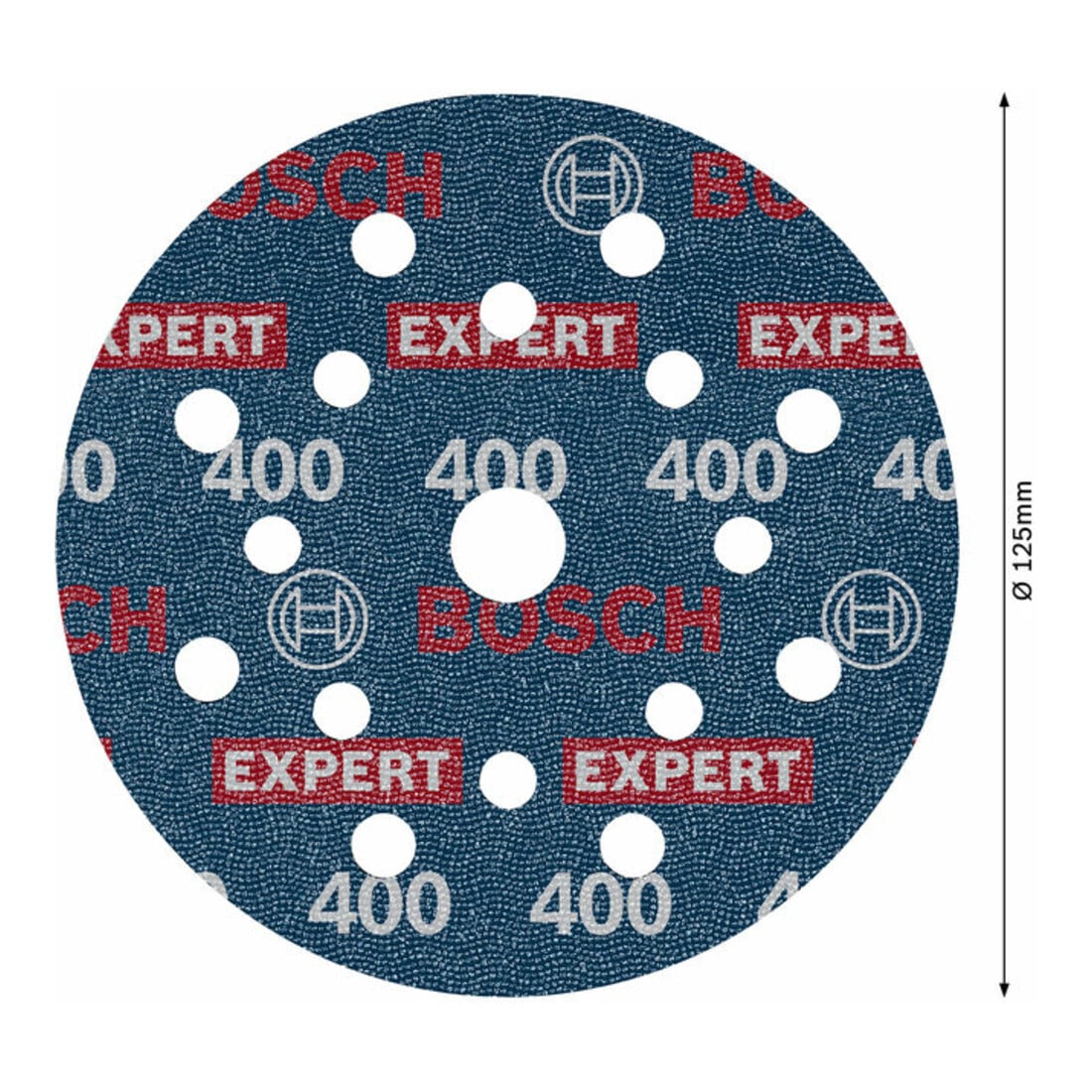 Bosch EXPERT Disque abrasif feuille, 125 mm, G400