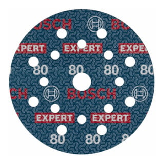 Bosch EXPERT Disque abrasif feuille, 125 mm, G80