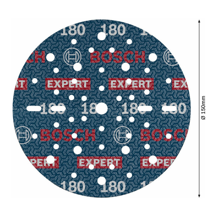 Bosch EXPERT Disque abrasif feuille, 150 mm, G180