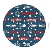 Bosch EXPERT Disque abrasif feuille, 150 mm, G240-4