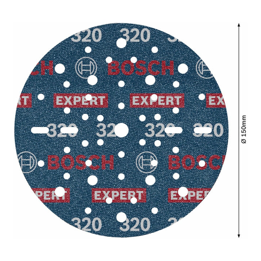 Bosch EXPERT Disque abrasif feuille, 150 mm, G320