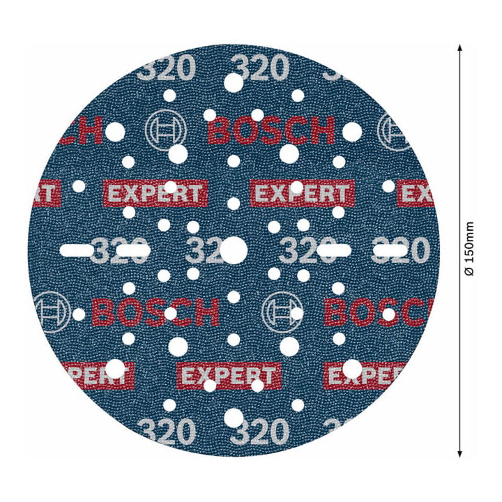 Bosch EXPERT Disque abrasif feuille, 150 mm, G320