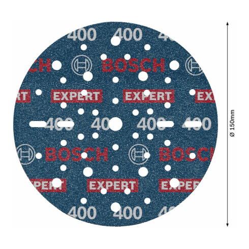 Bosch EXPERT Disque abrasif feuille, 150 mm, G400