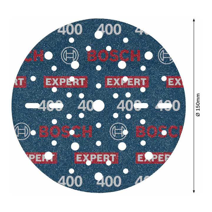 Bosch EXPERT Disque abrasif feuille, 150 mm, G400
