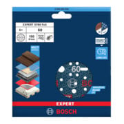 Bosch EXPERT Disque abrasif feuille, 150 mm, G60-2